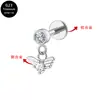 Aleación de titanio G23 corazón mariposa colgante circón uña de lóbulo uña de labio uña de cartílago de la oreja joyería F136 joyería para piercing en el cuerpo humano