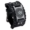 Joyería simple de comercio exterior Mitología nórdica Tótem vikingo Pulsera de cuero Personalidad Dominante Oso garra contraseña Pulsera para hombre