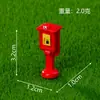 Cabine de correios retro criativa em miniatura para paisagem DIY casa de bonecas acessórios de decoração para casa ornamento de mesa de escritório