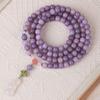 Pulsera de 108 cuentas de raíz de bodhi de jade blanco natural para niñas, cuentas de Buda, fruta bodhi, juego de cuentas de mano al por mayor