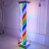 Luz Giratoria de Barbería Montada en Pared Doble Cilindro Simple Exterior Impermeable LED de Pie Peluquería Montada en Pared Caja de Luz Grande Letrero de Salón de Peluquería