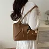 2026 Nuevo Bolso de Mano Casual de Gran Capacidad a la Moda Estilo Coreano Bolso Tote de Hombro Retro Simple para Viajes Diario para Mujeres Venta al por Mayor
