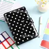 Cuaderno de contabilidad de lunares transfronterizo, cuaderno de ahorros de alto valor estético, cubierta desmontable, cuaderno magnético de hojas sueltas A6