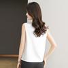 Camisola branca feminina, roupa íntima, tamanho grande, cobertura de barriga, renda, ácido acético, top, verão, roupa externa, camisa de base