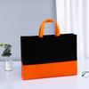 Bolsa Tote de TNT com Logo Impresso, Sacola Tridimensional para Compras de Roupas, Bolsa de TNT para Embalagem, Grande Capacidade para Roupas