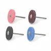 Cabeça de Moagem de Fibra de Nylon em Forma de T Haste de 3MM Metal Aço Inoxidável Polimento Rebarbação Desenho Nylon Colorido Fibra Cabeça de Moagem