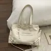 Bolso Retro para Mujer de Gran Capacidad 2025 Nuevo Otoño e Invierno Bolso Cruzado Casual Diseño de Nicho Bolso Tote de Hombro Único para Viajar
