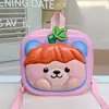 Mochila Infantil Estéreo 3D Oso Calabaza Dibujos Animados Guardería Bebé Mochila Escolar Ligera Mochila de Viaje para Niños y Niñas