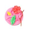 Hornear una variedad de flores modeladas, molde de flor de azúcar, herramientas para pastel, arcilla polimérica, molde de jabón hecho a mano, molde de silicona líquida DIY