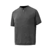 2026 Nueva Camiseta de Manga Corta con Diseño de Botones Texturizados para Hombre Top para Hombre