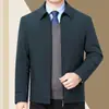 Chaquetas de Primavera y Otoño para Hombres de Mediana Edad y Mayores, Chaquetas Casuales con Solapa, Chaquetas de Papá, Chaquetas Ejecutivas para Hombres de Mediana Edad y Mayores