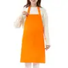 Venta directa transfronteriza moda personalidad delantal simple hogar cocina impermeable a prueba de aceite poliéster cintura bordado impreso abrigo al por mayor