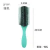 Pente de nove fileiras para modelar cabelo, pente de costela, pente para cachear cabelo masculino, ferramentas de cabeleireiro
