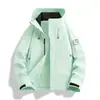 Chaqueta de invierno para mujer tres en uno con forro polar desmontable, a prueba de viento y transpirable, adecuada para actividades al aire libre y montañismo