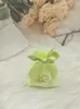 Bolsa de Malla con Lazo al por Mayor Transfronteriza Bolsa de Malla Transparente Multicolor Bolsa con Cordón para Cosméticos Bolsa de Regalo de Cumpleaños Lista para la Venta