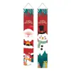 2026 Nuevo Pareado Navideño Fiesta Papá Noel Árbol de Navidad Decoración Colgante de Puerta Arreglo de Escena Bandera Colgante Exterior
