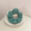 Faixa de cabelo cor de doce simples, fofa e doce para meninas, elástico para coque, prendedor de cabelo de tecido plissado, corda de cabelo, acessórios de cabelo da Coreia do Sul
