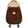 Soporte Lumbar y para Reposacabezas de Coche Lluvia Azul Oso de Peluche Dibujo Animado Lindo Almohada para Cuello de Coche Soporte Lumbar para Asiento del Conductor Principal Herramienta Mágica