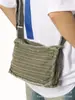 Bolsa de Lona para Mulheres, Grande Capacidade, Novo Modelo 2025, Design Casual de Nicho, Bolsa Transversal Patchwork, Sensação de Alta Qualidade, Bolsa Tote Popular