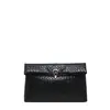 Bolsa Carteira Envelope com Padrão Trançado Feminina 2026 Nova Simples Fivela de Metal Pequena Quadrada Elegante Bolsa de Mão com Temperamento