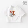 Camiseta de manga corta de verano para bebé Top de verano para niño Camiseta fina de manga corta para bebé Ropa holgada de verano para niños Ropa para niños