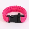 Pulsera Multifuncional de Supervivencia para Exteriores, Iniciador de Fuego de Emergencia para Senderismo y Camping, Silbato de Supervivencia, Pulsera Tejida, Pulsera Salvavidas