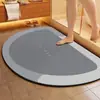 Tapete Absorvente de Lama de Diatomáceas Simples e Novo para Travessia de Fronteira Banheiro Porta de Banheiro Antiderrapante Secagem Rápida Tapete para Pés Tapete de Entrada Pronto para Venda