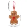 Colgante Decorativo de Hombre de Jengibre Nuevo Navideño Transfronterizo con 26 Letras Colgante para Árbol de Navidad Accesorios para Decoración de Escena Festiva