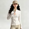 Chaqueta de Yoga con Cuello Alto y Cremallera, Cardigan Moldeador Adelgazante de Manga Larga, Top Deportivo Diario para Pilates, Fitness, Running