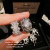 Áustria Vintage Crown Star Jewel Ring Vintage Banhado a Ouro 18K Gestle Pearl Zircon Ring