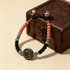 Nuevo brazalete tejido con cuentas vintage de Nepal estilo chino, brazalete de nicho estilo étnico artístico, versátil para exportación transfronteriza