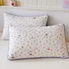 Funda de almohada para dormitorio de estudiante, a prueba de aceite y saliva, 48cmx74cm, juego de dos, funda de almohada individual para uso doméstico