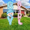 Letrero de Revelación de Género para Niños y Niñas, Decoración de Fiesta de Jardín para Baby Shower, Letrero para Patio Exterior