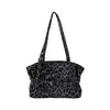 Bolsa Retro para o Dia a Dia com Estampa de Leopardo, Design de Nicho, Nova Bolsa Tote para o Dia a Dia, Grande Capacidade, Bolsa de Mão e Bolsa de Ombro Fashion e Estilosa