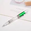 Bolígrafo de luz de color degradado transfronterizo bolígrafo de bola de acrílico bolígrafo giratorio multifuncional creativo bolígrafo de regalo publicitario