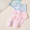 Calcetines de media caña de dibujos animados para mujer pareja combinan con todo dibujos animados japoneses de las Cuatro Estaciones Hello kitten celebridad de internet coolomi calcetines