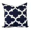 Funda de almohada azul estilo Ins Funda para asiento de oficina Funda para cojín de sofá Venta caliente transfronteriza de Amazon para el hogar