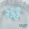 K9 Huevo de Paloma Explosión de Cristal Flor de Hielo Diamante Decoraciones para Uñas Azul Claro Verde Fruta Morado Punta Inferior Diamante Decoraciones para Uñas