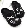 Producto más vendido transfronterizo: Set de dijes para zapatos de zuecos, venta al por mayor de fábrica, accesorios de decoración de zapatos DIY, accesorios de dibujos animados de ABS, gato KT