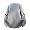 Suéter para hombre de marca popular y de moda transfronteriza, personalizado para cachorros, con jacquard y cuello redondo. En stock, pedido completo, manga larga