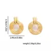 Brincos de Aço Inoxidável Coração de Pérola Transfronteiriços Europeus e Americanos para Mulheres, Luxo Leve Nicho High-End Versátil Não Desbota Brincos de Tarraxa