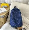 Azul Hielo Niebla Secuencia Estrellas Fugaces Adornado con una Sensación Fresca y Clara Mochila Escolar Fiesta Estudiantil Luz Academia Oxígeno Estilo Viaje Versátil Ligero Bolso de Doble Hombro