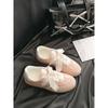 Cordones de Satén Retro Versátiles Zapatos de Entrenamiento Moral de Ballet para Mujer 2024 Primavera Nuevos Zapatos Deportivos y de Ocio de Suela Plana