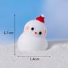 Boneco de neve de Natal bonito dos desenhos animados Micro Paisagem Bola de cristal de neve DIY Acessórios decorativos Desktop Pequenos ornamentos