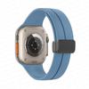 Adequado para Pulseiras Apple Watch 41mm 40mm Iwatchs10 Fivela de Rebite Fivela Magnética Dobrável Smart Silicone