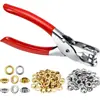 Herramienta de hebilla de ojal de aire de flor de 6 mm juego Accesorios para equipaje Ojal de zapato Hebilla de ojal redonda de metal Pinzas de presión manual Transfronterizo