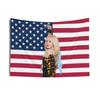 Amazon mesmo padrão de bandeira americana Moda de inverno tapeçaria de quarto AESA grupo feminino pano para pendurar decoração