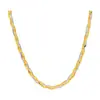 Collar Trenzado a Mano de Acero Inoxidable Tricolor de Acero de Titanio 2022 para Mujer, Nueva Cadena para Clavícula Única de Estilo Europeo y Americano de Moda, Diseño que No Choca