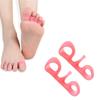 Silicona corrector de dedos de dos orificios separador de dedos pulgar banda para dedos separador de dedos sebs cubierta protectora para dedos suave