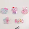 Accesorios de Resina Amarillos Transparentes con Lentejuelas Facetadas, Corona Cisne Luna, Accesorios para Joyería DIY, Funda de Teléfono, Hebilla de Zapato, Materiales de Manualidades